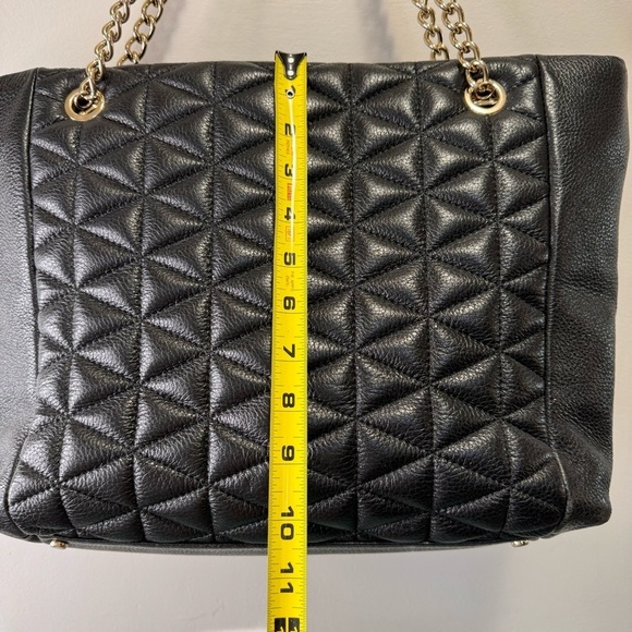 Kate Spade Black Quilted Leather Tote - Picture 4 of 16